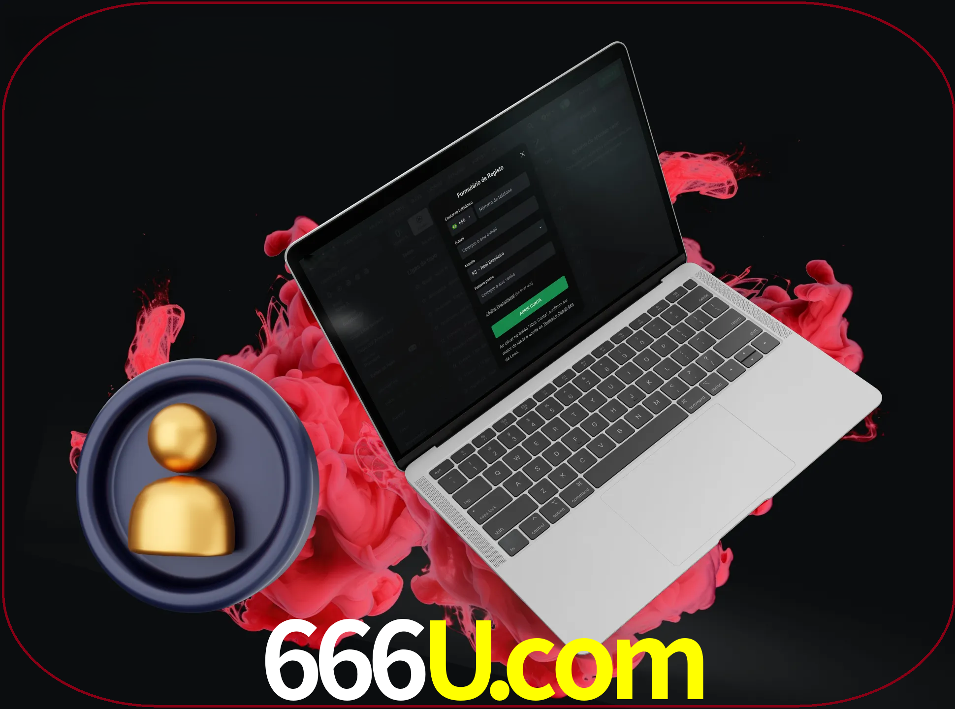 No cabeçalho do site 666u, clique no botão que o levará a um formulário especial onde terá de introduzir as suas informações actuais.