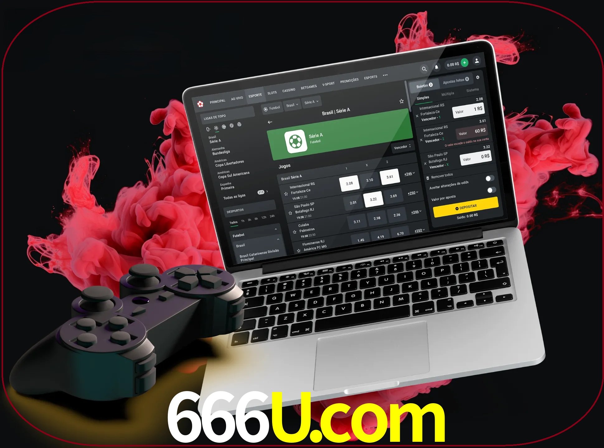 Visite a secção especial de jogos de vídeo em 666u para descobrir em que jogos pode apostar e ganhar muito dinheiro.