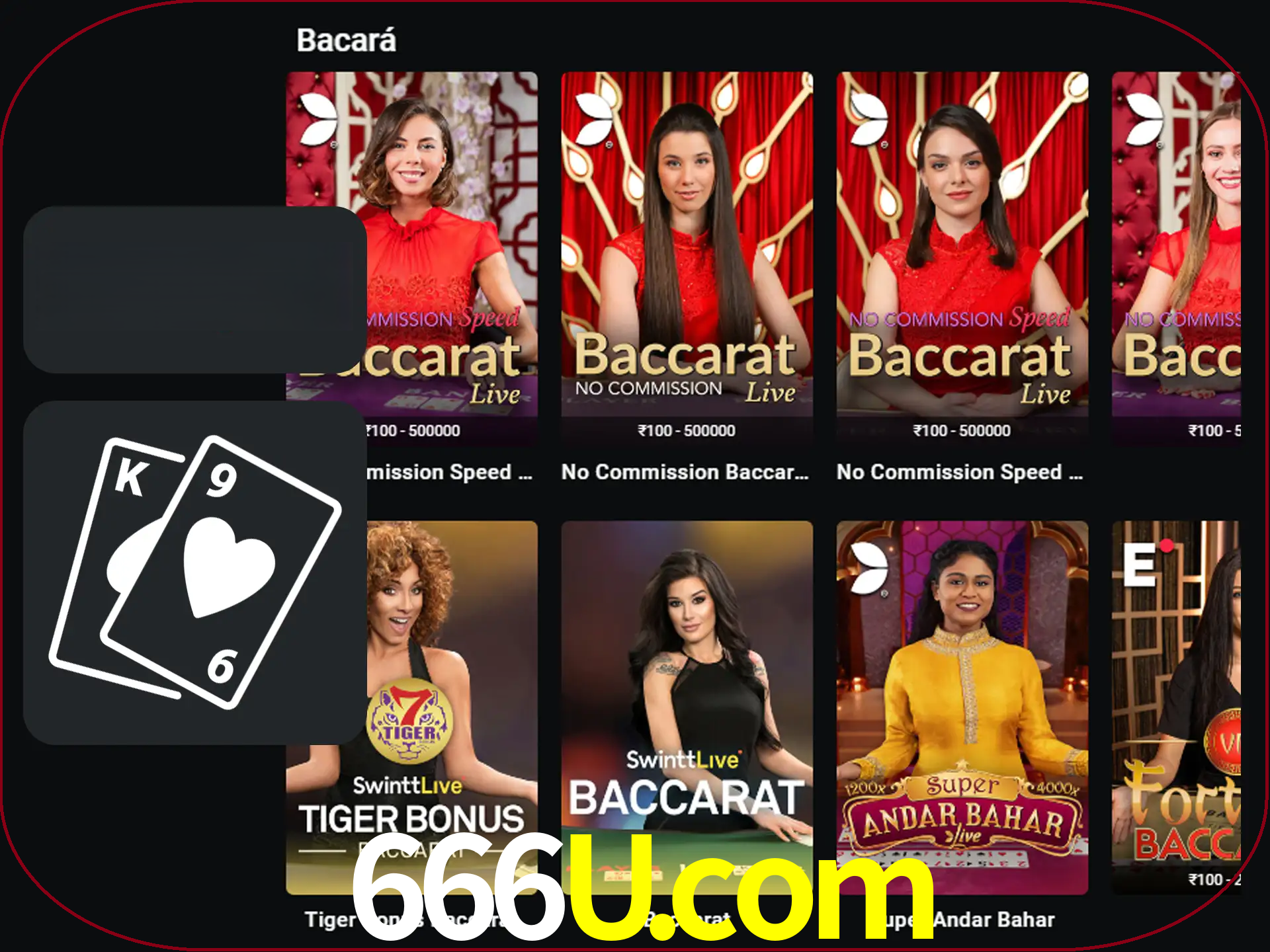 Ganhe muito dinheiro jogando jogos de bacará.